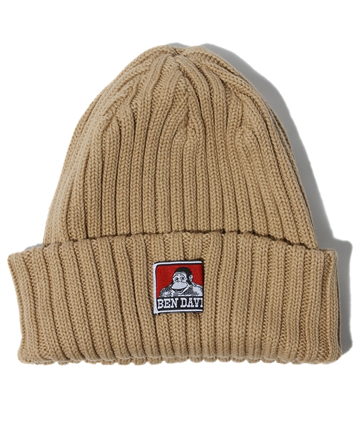 BEN DAVIS（ベンデイビス）の「《BEN DAVIS》定番 cotton KNIT CAP/ベンデイビス コットンニットキャップ（ニットキャップ/ビーニー・メンズ・エメラルド/ヘザーグレー/ワインレッド/マスタード/ダークブルー/ライトイエロー/ヘザーチャコール/ライトグリーン/ブルー/オレンジ/ブラック/ダークグリーン/ネイビー/ベージュ系その他/ピンク/レッド/ホワイト/ライム/ダークネイビー/オレンジ系その他/ライトグレー/パープル系その他/スミクロ/ブルー系その他/パープル系その他2/カーキ/オートミール/アッシュグレー/ブラウン系その他/パープル/ベージュ/ライトパープル/イエロー系その他/コーラルピンク/モカ/サックスブルー/ライトピンク/グリーン系その他/ブルー系その他2・FREE）」の12枚目の写真