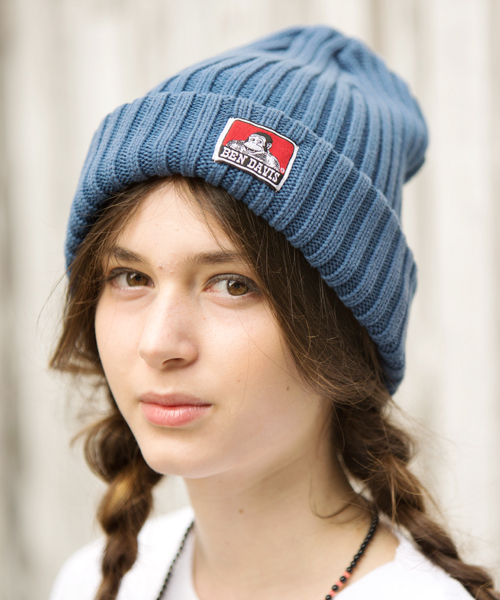 BEN DAVIS（ベンデイビス）の「《BEN DAVIS》定番 cotton KNIT CAP/ベンデイビス コットンニットキャップ（ニットキャップ/ビーニー・メンズ・エメラルド/ヘザーグレー/ワインレッド/マスタード/ダークブルー/ライトイエロー/ヘザーチャコール/ライトグリーン/ブルー/オレンジ/ブラック/ダークグリーン/ネイビー/ベージュ系その他/ピンク/レッド/ホワイト/ライム/ダークネイビー/オレンジ系その他/ライトグレー/パープル系その他/スミクロ/ブルー系その他/パープル系その他2/カーキ/オートミール/アッシュグレー/ブラウン系その他/パープル/ベージュ/ライトパープル/イエロー系その他/コーラルピンク/モカ/サックスブルー/ライトピンク/グリーン系その他/ブルー系その他2・FREE）」の22枚目の写真