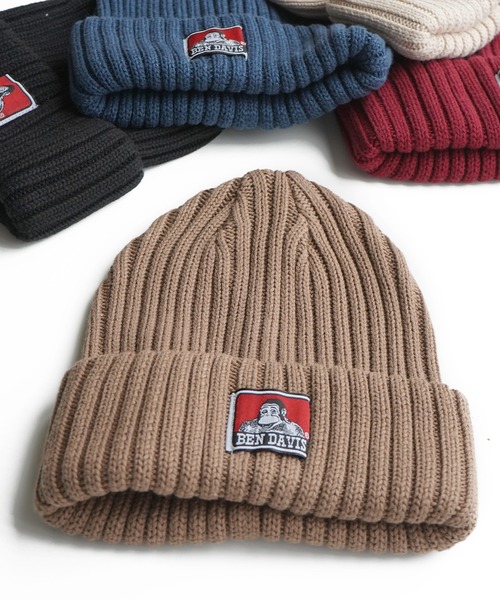 BEN DAVIS（ベンデイビス）の「《BEN DAVIS》定番 cotton KNIT CAP/ベンデイビス コットンニットキャップ（ニットキャップ/ビーニー・メンズ・エメラルド/ヘザーグレー/ワインレッド/マスタード/ダークブルー/ライトイエロー/ヘザーチャコール/ライトグリーン/ブルー/オレンジ/ブラック/ダークグリーン/ネイビー/ベージュ系その他/ピンク/レッド/ホワイト/ライム/ダークネイビー/オレンジ系その他/ライトグレー/パープル系その他/スミクロ/ブルー系その他/パープル系その他2/カーキ/オートミール/アッシュグレー/ブラウン系その他/パープル/ベージュ/ライトパープル/イエロー系その他/コーラルピンク/モカ/サックスブルー/ライトピンク/グリーン系その他/ブルー系その他2・FREE）」の8枚目の写真