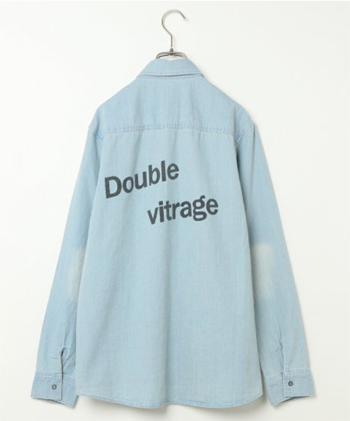 VENCEEXCHANGE（ヴァンスエクスチェンジ）の「バックプリントデニムシャツ（シャツ/ブラウス・メンズ・スカイブルー/ブルー・M/L）」の2枚目の写真