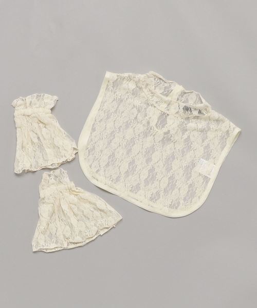 Heather(ヘザー)の「レースハイネックツケエリSET 814042(付け襟・レディース・ホワイト/ブラック・ONE SIZE)」の1枚目の写真
