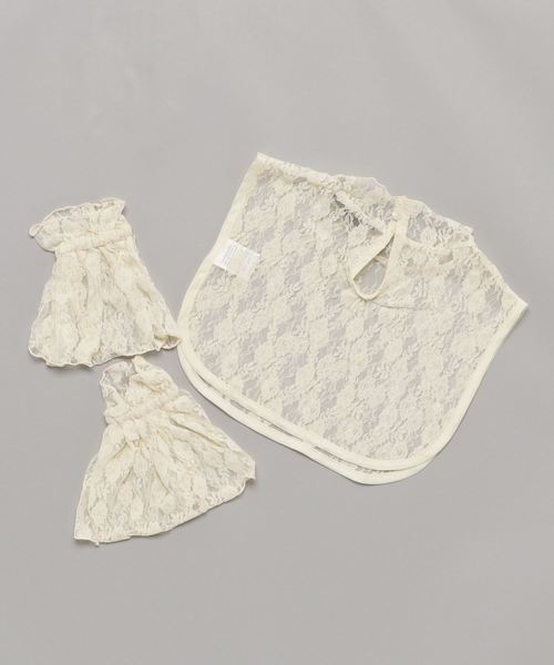 Heather(ヘザー)の「レースハイネックツケエリSET 814042(付け襟・レディース・ホワイト/ブラック・ONE SIZE)」の3枚目の写真