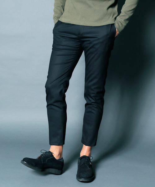 Magine（マージン）の「WOOL TROPICAL STRETCH TAPERED CROPPED PANTS:ウール トロピカル ストレッチ テーパードクロップドパンツ（スラックス・メンズ・チャコールグレー/ブラック/ネイビー・44/46/48）」の7枚目の写真