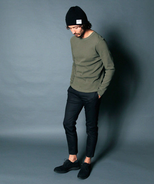 Magine（マージン）の「WOOL TROPICAL STRETCH TAPERED CROPPED PANTS:ウール トロピカル ストレッチ テーパードクロップドパンツ（スラックス・メンズ・チャコールグレー/ブラック/ネイビー・44/46/48）」の22枚目の写真