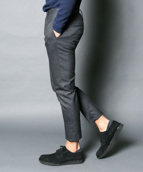 Magine（マージン）の「WOOL TROPICAL STRETCH TAPERED CROPPED PANTS:ウール トロピカル ストレッチ テーパードクロップドパンツ（スラックス・メンズ・チャコールグレー/ブラック/ネイビー・44/46/48）」の21枚目の写真