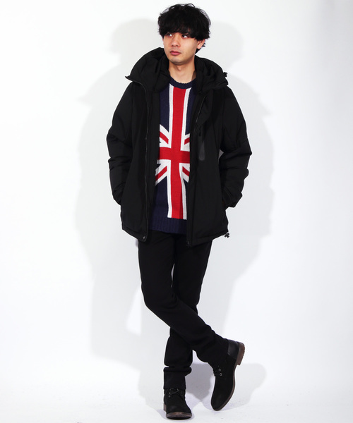 ８(eight)（エイト）の「マウンテンジャケット ブルゾン マンパー（マウンテンパーカー・メンズ・ブラック/ネイビー/レッド/オリーブ/イエロー/ウッドランド・MEDIUM/LARGE/X-LARGE）」の7枚目の写真