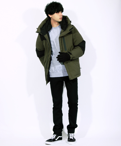 ８(eight)（エイト）の「マウンテンジャケット ブルゾン マンパー（マウンテンパーカー・メンズ・ブラック/ネイビー/レッド/オリーブ/イエロー/ウッドランド・MEDIUM/LARGE/X-LARGE）」の10枚目の写真