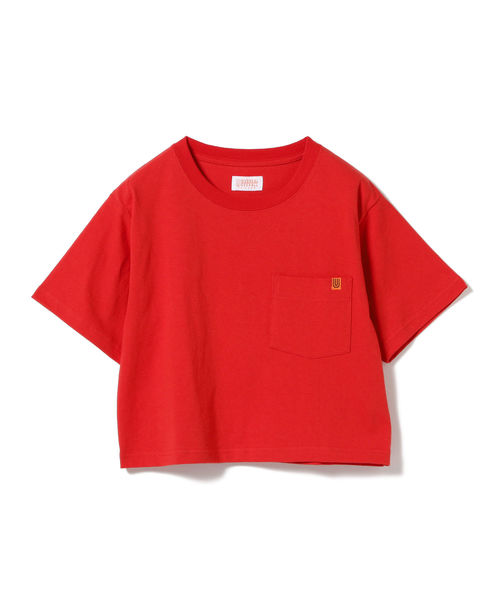 B:MING by BEAMS(ビーミングバイビームス)の「UNIVERSAL OVERALL × B:MING by BEAMS / 別注 ショート ポケットTシャツ 19SS(Tシャツ/カットソー・レディース・ホワイト/ブラック/レッド・ONE SIZE)」の13枚目の写真