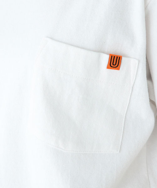B:MING by BEAMS(ビーミングバイビームス)の「UNIVERSAL OVERALL × B:MING by BEAMS / 別注 ショート ポケットTシャツ 19SS(Tシャツ/カットソー・レディース・ホワイト/ブラック/レッド・ONE SIZE)」の14枚目の写真