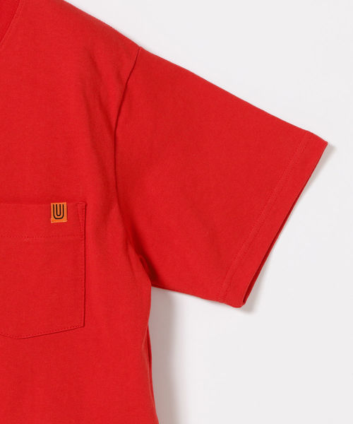 B:MING by BEAMS(ビーミングバイビームス)の「UNIVERSAL OVERALL × B:MING by BEAMS / 別注 ショート ポケットTシャツ 19SS(Tシャツ/カットソー・レディース・ホワイト/ブラック/レッド・ONE SIZE)」の19枚目の写真