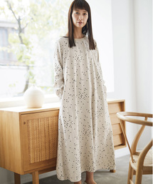 Sunny clouds | サニークラウズ　麻玉水玉ワンピース〈レディース〉(ワンピース)