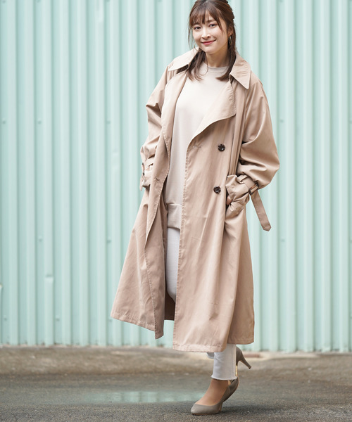 rps（アールピーエス）の「ポケット付き裏毛オーバーサイズプルオーバー（スウェット・レディース・ベージュ/ピンク/ラベンダー/ライトカーキ/杢グレー・M）」の18枚目の写真