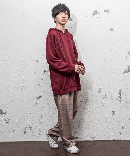 MinoriTY（マイノリティ）の「オーバーサイズシルエット ルーズ プルパーカー（パーカー・メンズ・ブラック/ベージュ/ネイビー/モカ/ワイン・M/L）」の10枚目の写真