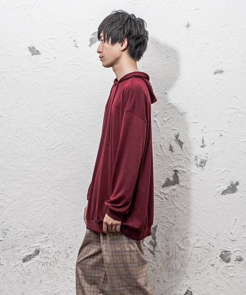 MinoriTY（マイノリティ）の「オーバーサイズシルエット ルーズ プルパーカー（パーカー・メンズ・ブラック/ベージュ/ネイビー/モカ/ワイン・M/L）」の14枚目の写真