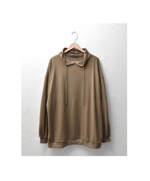 MinoriTY（マイノリティ）の「オーバーサイズシルエット ルーズ プルパーカー（パーカー・メンズ・ブラック/ベージュ/ネイビー/モカ/ワイン・M/L）」の9枚目の写真