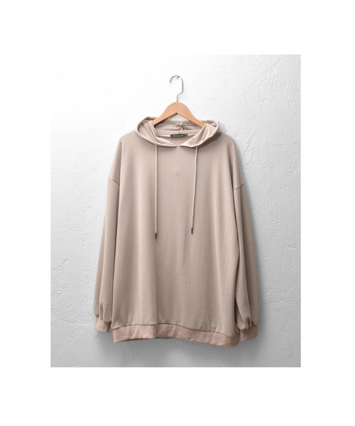 MinoriTY（マイノリティ）の「オーバーサイズシルエット ルーズ プルパーカー（パーカー・メンズ・ブラック/ベージュ/ネイビー/モカ/ワイン・M/L）」の13枚目の写真