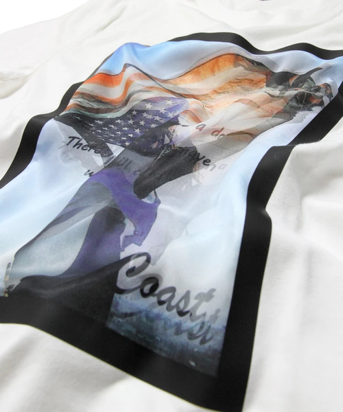 JACKROSE（ジャックローズ）の「3Dレディー＆USAフラッグプリント Tシャツ（Tシャツ/カットソー・メンズ・ホワイト/ブラック・M/L）」の6枚目の写真