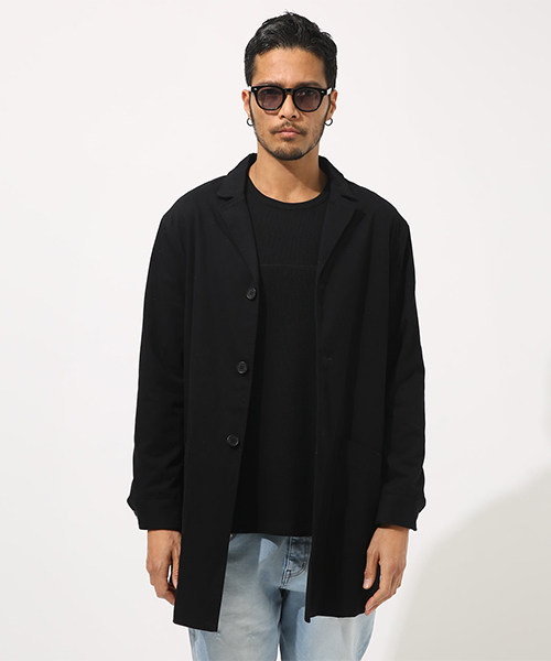 【AZUL BY MOUSSY】 アズールバイマウジー　コート　黒　新品未使用 アズールバイマウジー AZUL BY MOUSSY スタンドカラー