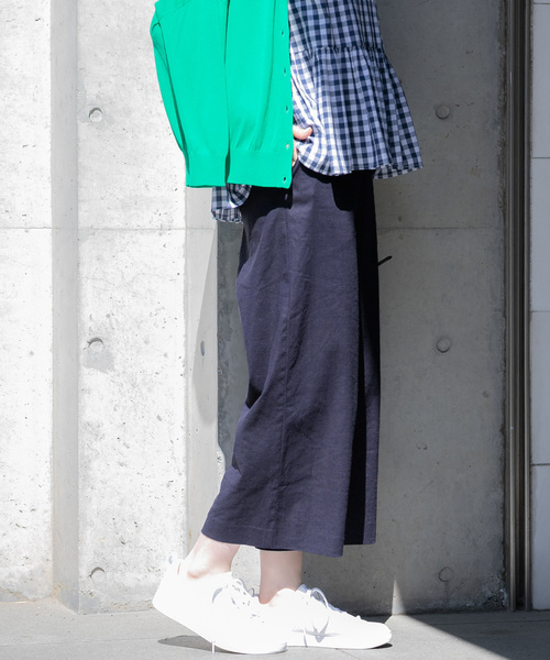 URBAN RESEARCH Sonny Label（アーバンリサーチサニーレーベル）の「麻混クロップドバギーパンツ（その他パンツ・レディース・ピンク/ベージュ/ネイビー・FREE）」の4枚目の写真