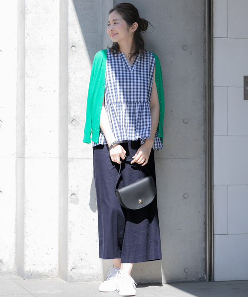 URBAN RESEARCH Sonny Label（アーバンリサーチサニーレーベル）の「麻混クロップドバギーパンツ（その他パンツ・レディース・ピンク/ベージュ/ネイビー・FREE）」の15枚目の写真