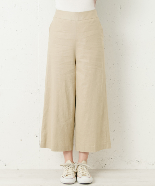 URBAN RESEARCH Sonny Label（アーバンリサーチサニーレーベル）の「麻混クロップドバギーパンツ（その他パンツ・レディース・ピンク/ベージュ/ネイビー・FREE）」の18枚目の写真