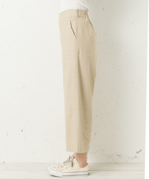 URBAN RESEARCH Sonny Label（アーバンリサーチサニーレーベル）の「麻混クロップドバギーパンツ（その他パンツ・レディース・ピンク/ベージュ/ネイビー・FREE）」の7枚目の写真