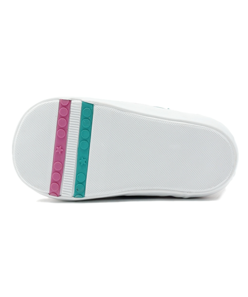 CONVERSE（コンバース）の「MINI P-L 2/ミニ  P-L 2（スニーカー・キッズ・ホワイト×ピンク/ホワイト×ネイビー・12.5cm/14.5㎝/13.5㎝/13cm/14cm/15cm/12cm）」の4枚目の写真