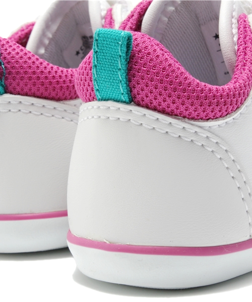 CONVERSE（コンバース）の「MINI P-L 2/ミニ  P-L 2（スニーカー・キッズ・ホワイト×ピンク/ホワイト×ネイビー・12.5cm/14.5㎝/13.5㎝/13cm/14cm/15cm/12cm）」の9枚目の写真