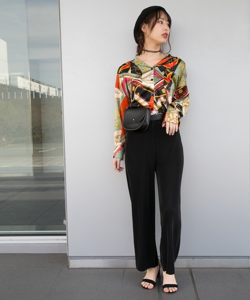 Libby&Rose（リビーアンドローズ）の「スカーフ柄BIGシャツ（シャツ