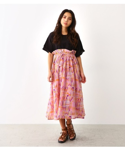 セール アフリカンバティック ドッキング ワンピース ワンピース Rodeo Crowns Wide Bowl ロデオクラウンズワイドボウル のファッション通販 Zozotown