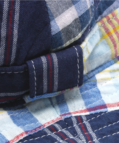 SHIPS（シップス）の「SHIPS KIDS:パッチワーク×クールマックス リバーシブル ハット（ハット・キッズ・レッド/ネイビー/ワイン・LARGE/SMALL/XX-SMALL/MEDIUM/X-SMALL）」の4枚目の写真