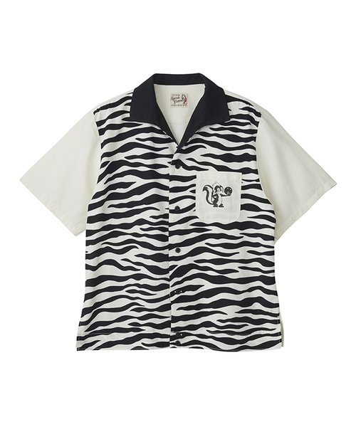 HYSTERIC GLAMOUR(ヒステリックグラマー)の「HYSTERIC BOWLER 半袖ビッグボーリングシャツ(シャツ/ブラウス・レディース・イエロー/ホワイト/レッド・FREE)」の7枚目の写真