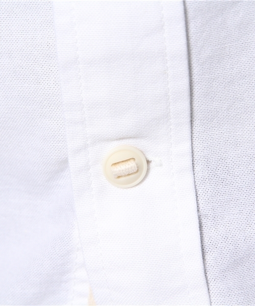 WEGO(ウィゴー)の「WEGO/オックスフォード半袖シャツ(シャツ/ブラウス・メンズ・ホワイト/グリーン/ブルー・LARGE/MEDIUM)」の8枚目の写真