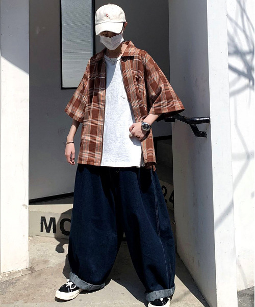 neos(ネオス)の「【neos -addictive design-】ルーズシルエット チェック ジップ ジャケット(ブルゾン・メンズ・グレー/ブラウン/ネイビー・MEDIUM/LARGE)」の18枚目の写真