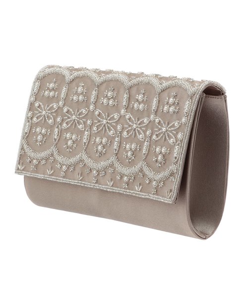 Dorry Doll（ドリードール）の「ビーズｘパール刺繍モチーフ使いクラッチバッグ（クラッチバッグ・レディース・ブラック/ベージュ/モカ・FREE）」の13枚目の写真