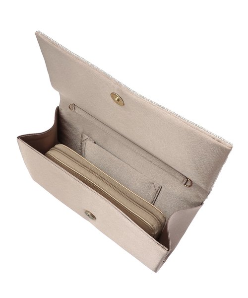 Dorry Doll（ドリードール）の「ビーズｘパール刺繍モチーフ使いクラッチバッグ（クラッチバッグ・レディース・ブラック/ベージュ/モカ・FREE）」の10枚目の写真