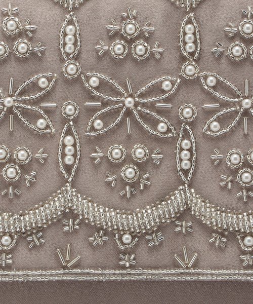Dorry Doll（ドリードール）の「ビーズｘパール刺繍モチーフ使いクラッチバッグ（クラッチバッグ・レディース・ブラック/ベージュ/モカ・FREE）」の8枚目の写真