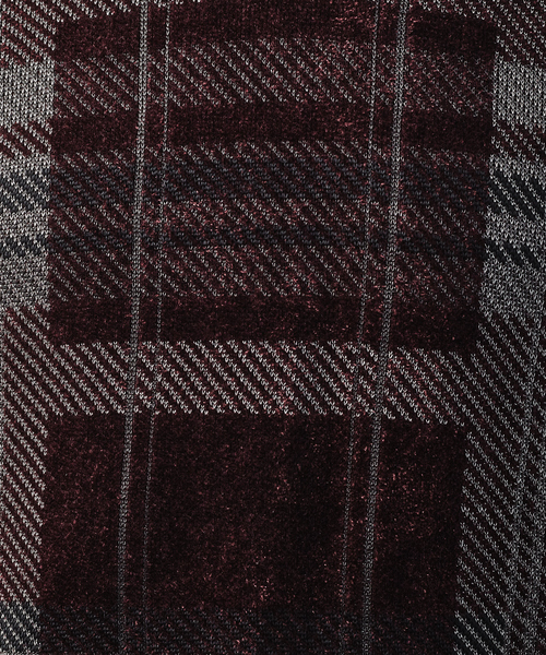 5351 POUR LES HOMMES（ゴーサンゴーイチプールオム）の「ライトタータンニット（ニット/セーター・メンズ・ホワイト/ブラック/ボルドー・44/50/48/46）」の8枚目の写真