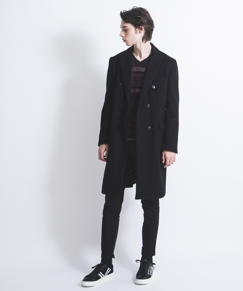 5351 POUR LES HOMMES（ゴーサンゴーイチプールオム）の「ライトタータンニット（ニット/セーター・メンズ・ホワイト/ブラック/ボルドー・44/50/48/46）」の7枚目の写真