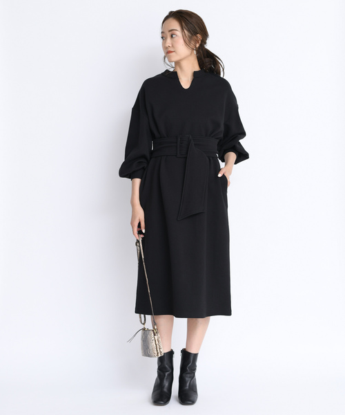 【美品】Doudou ベロアワンピース WEB限定 ワンピース 「WEB限定」ベロアドッキングワンピース : ZOZOTOWN