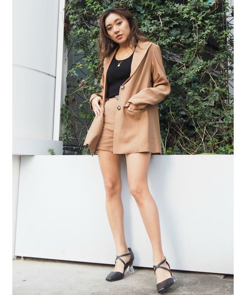 EVRIS（エヴリス）の「スクエアトゥクリアヒールパンプス（パンプス・レディース・ブラック/ブラウン・SMALL/MEDIUM/LARGE）」の18枚目の写真