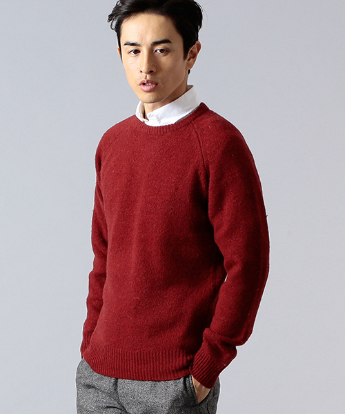 B:MING by BEAMS(ビーミングバイビームス)の「ビーミング by ビームス / CREW KNIT(ニット/セーター・メンズ・オフホワイト/チャコールグレー/ベージュ/サックスブルー/ネイビー/レッド・MEDIUM/SMALL/X-LARGE/LARGE)」の6枚目の写真