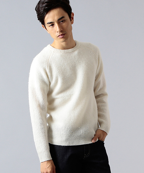 B:MING by BEAMS(ビーミングバイビームス)の「ビーミング by ビームス / CREW KNIT(ニット/セーター・メンズ・オフホワイト/チャコールグレー/ベージュ/サックスブルー/ネイビー/レッド・MEDIUM/SMALL/X-LARGE/LARGE)」の2枚目の写真