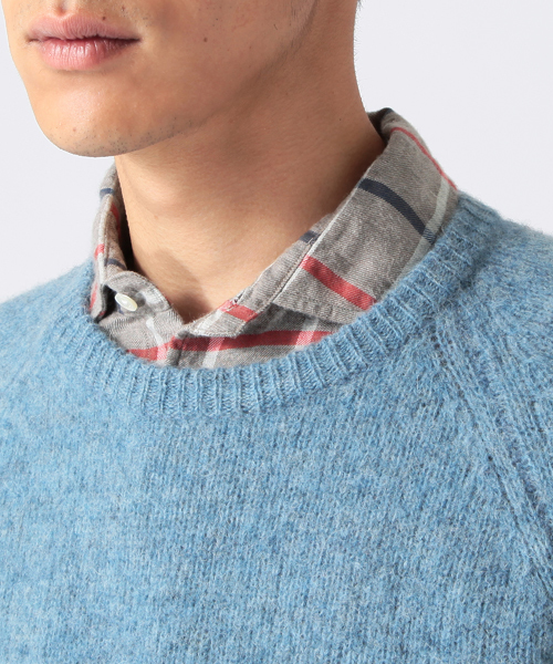 B:MING by BEAMS(ビーミングバイビームス)の「ビーミング by ビームス / CREW KNIT(ニット/セーター・メンズ・オフホワイト/チャコールグレー/ベージュ/サックスブルー/ネイビー/レッド・MEDIUM/SMALL/X-LARGE/LARGE)」の21枚目の写真