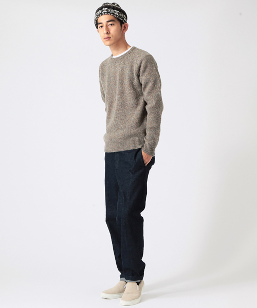 B:MING by BEAMS(ビーミングバイビームス)の「ビーミング by ビームス / CREW KNIT(ニット/セーター・メンズ・オフホワイト/チャコールグレー/ベージュ/サックスブルー/ネイビー/レッド・MEDIUM/SMALL/X-LARGE/LARGE)」の15枚目の写真