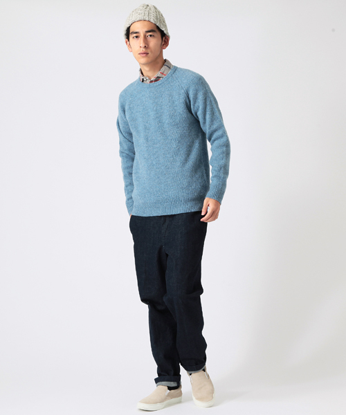 B:MING by BEAMS(ビーミングバイビームス)の「ビーミング by ビームス / CREW KNIT(ニット/セーター・メンズ・オフホワイト/チャコールグレー/ベージュ/サックスブルー/ネイビー/レッド・MEDIUM/SMALL/X-LARGE/LARGE)」の11枚目の写真