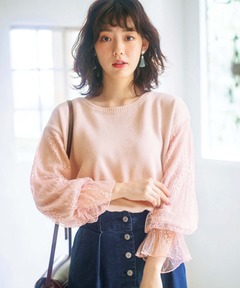 Recycle Organdy Pleats Top / リサイクルオーガンジープリーツトップ