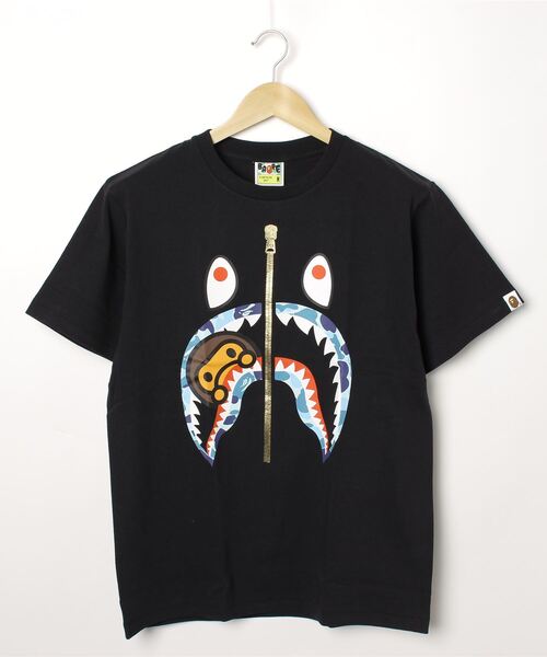 【A BATHING APE】ABC CAMO MILO SHARK TEE 要在庫確認 A BATHING APE® Kids Abc Camo Milo on Ape Head Tee | Bape