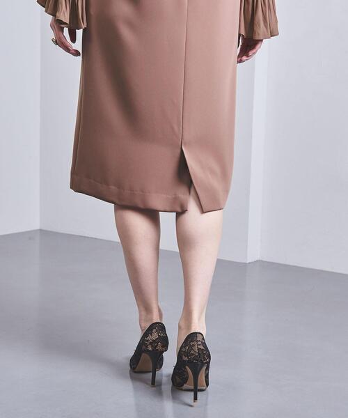 ユナイテッドアローズ サテンシフォンギャザースリーブドレス サイズ36 UNITED ARROWS ユナイテッドアローズ サテンシフォンギャザー
