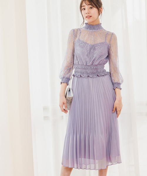 Web限 シャーリングキリカエドレス ドレス Andemiu アンデミュウ のファッション通販 Zozotown